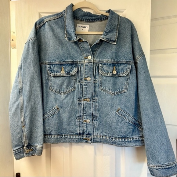 Old Navy Medium Blue Jean Jacket Size 3X - Picture 1 of 4